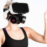 仮想S●Xが捗るぞ！VRヘッドセット＋ガスマスク風の吸引器で超没入だ！