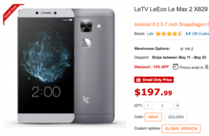 スナドラ820機が200ドルを切る。カスタムROMで熱いLeEco Le2 Max！