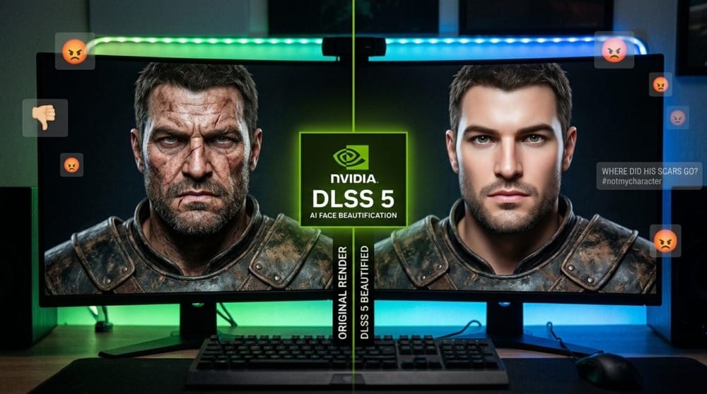 DLSS 5が炎上？その理由は…（AI生成）